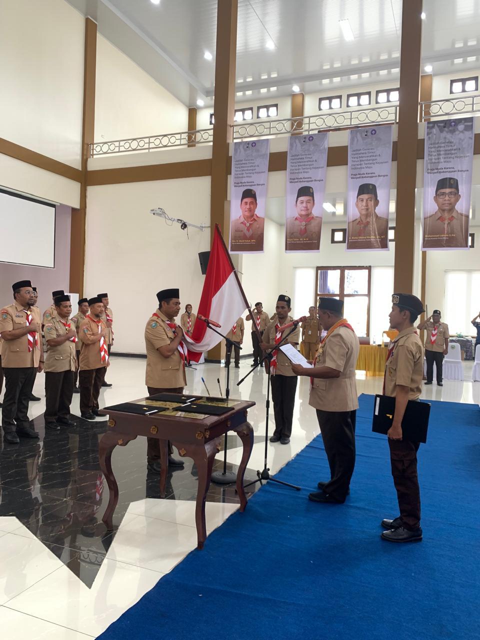 Bupati Ubaid Yakub Dilantik Jadi Ketua Mabicab Pramuka Halmahera Timur