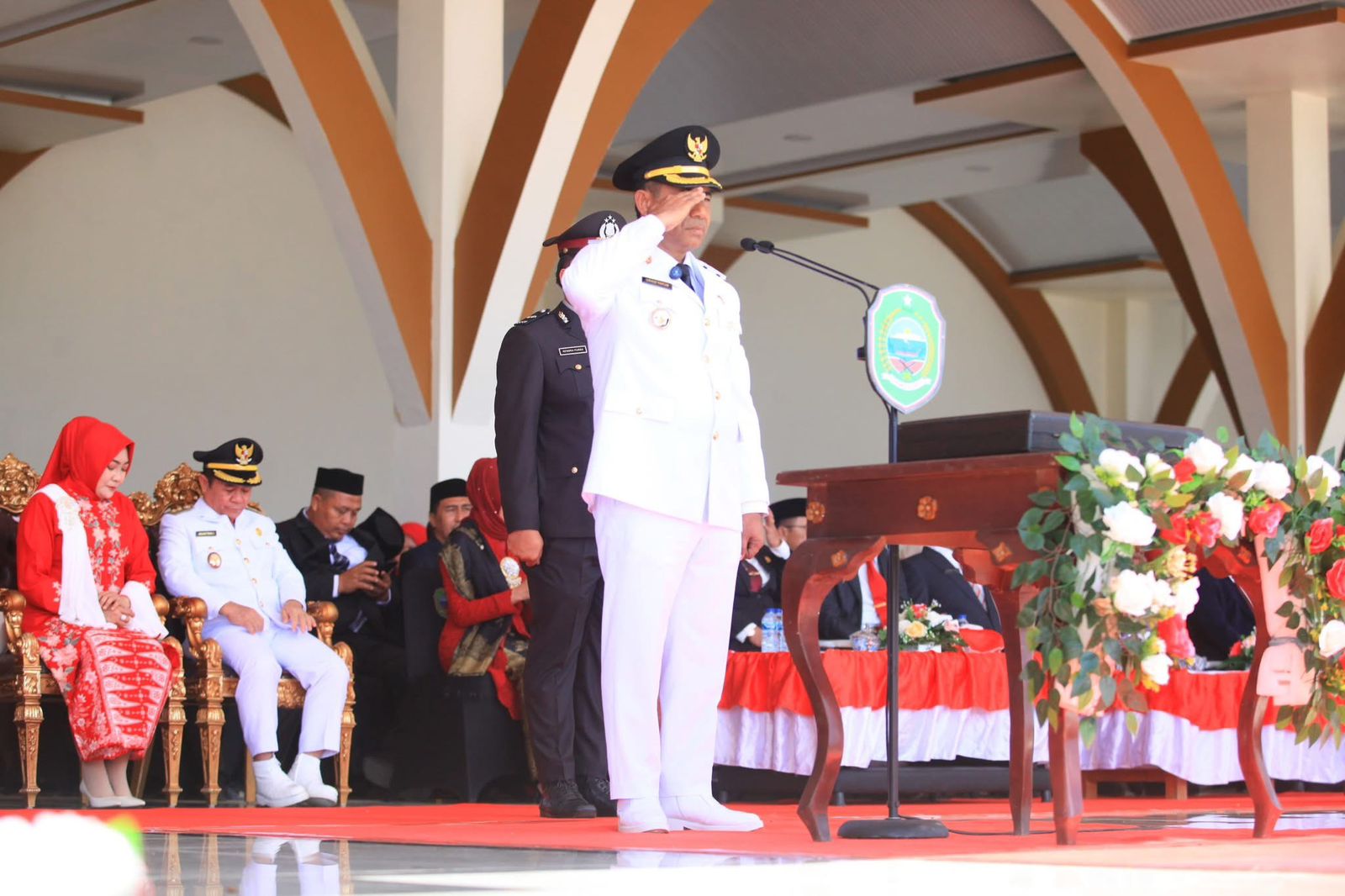 Pemkab Haltim Gelar Upacara Memperingati HUT RI Ke-80